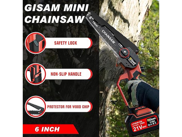 Gisam mini-kettingzaag - afbeelding 3 van  6