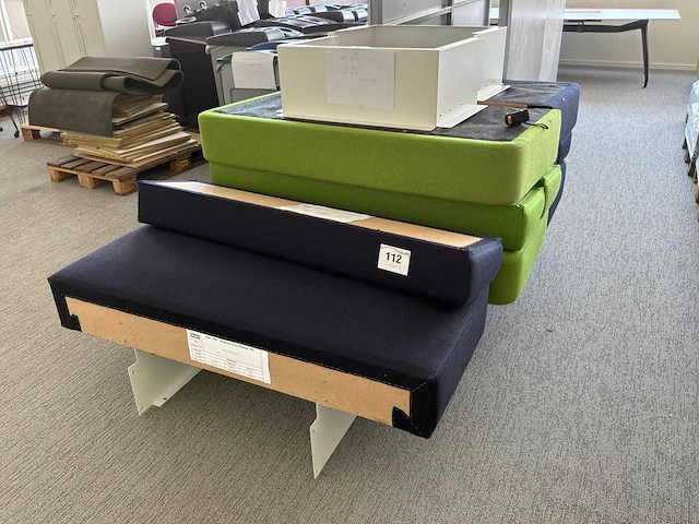 Gispen back seat 1400 fauteuil (5x) - afbeelding 1 van  2