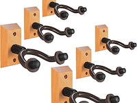 Gitaarhanger voor wandmontage 6 stuks - afbeelding 1 van  4