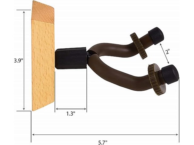 Gitaarhanger voor wandmontage 6 stuks - afbeelding 2 van  4