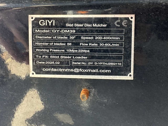 Giyi - 2025 - dm39 - mulcher - afbeelding 7 van  15