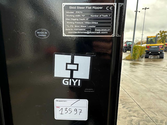 Giyi - 2025 - fr70 - voorzetapparatuur - pistesleep - afbeelding 2 van  10