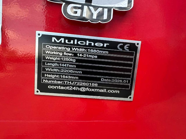 Giyi - 2026 - 72 - mulcher - afbeelding 5 van  9