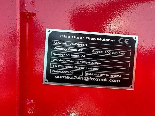 Giyi - 2026 - x-dm43 - mulcher voor schranklader - afbeelding 7 van  16