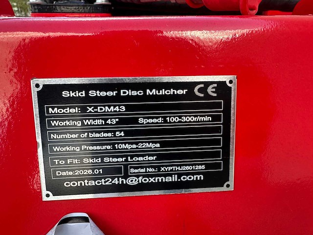 Giyi - 2026 - x-dm43 - mulcher - afbeelding 1 van  1