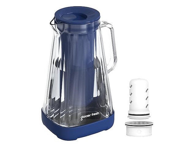 Glacier fresh glazen waterfilterkan - afbeelding 1 van  5