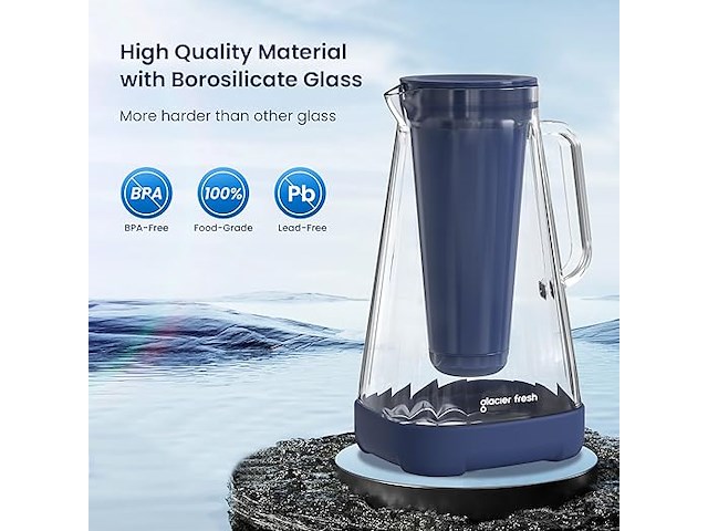 Glacier fresh glazen waterfilterkan - afbeelding 4 van  5