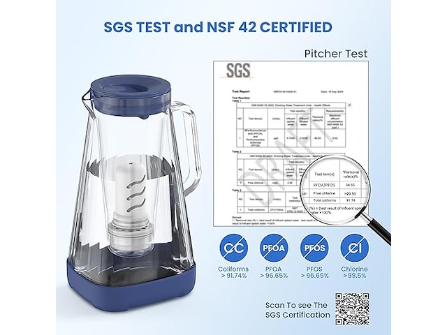 Glacier fresh glazen waterfilterkan - afbeelding 5 van  5