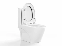 Glanzend wit keramisch aanrechttoilet - verticale afvoer - afbeelding 4 van  8