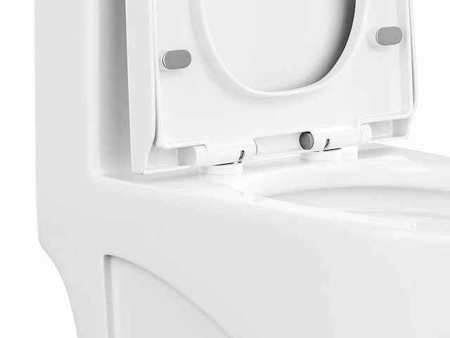 Glanzend wit keramisch aanrechttoilet - verticale afvoer - afbeelding 6 van  8