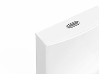 Glanzend wit keramisch aanrechttoilet - verticale afvoer - afbeelding 7 van  8