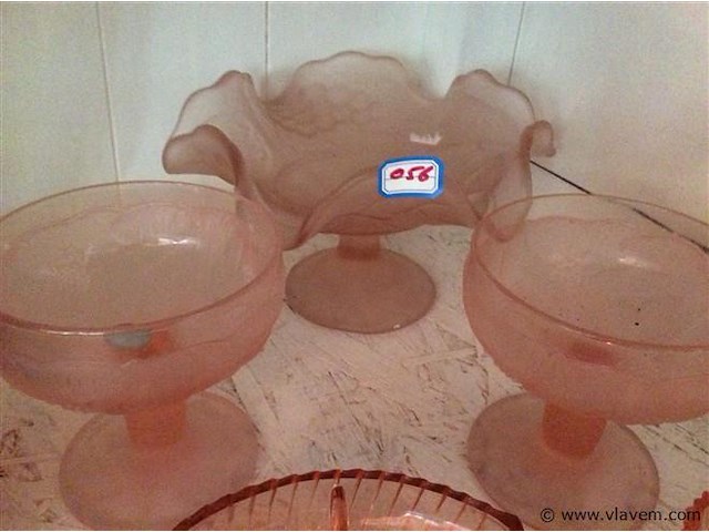 Glas roze 5stuks - afbeelding 2 van  3