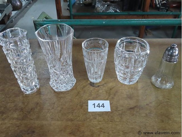Glas/kristal 5 stuks - afbeelding 1 van  3