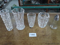 Glas/kristal 5 stuks - afbeelding 1 van  3