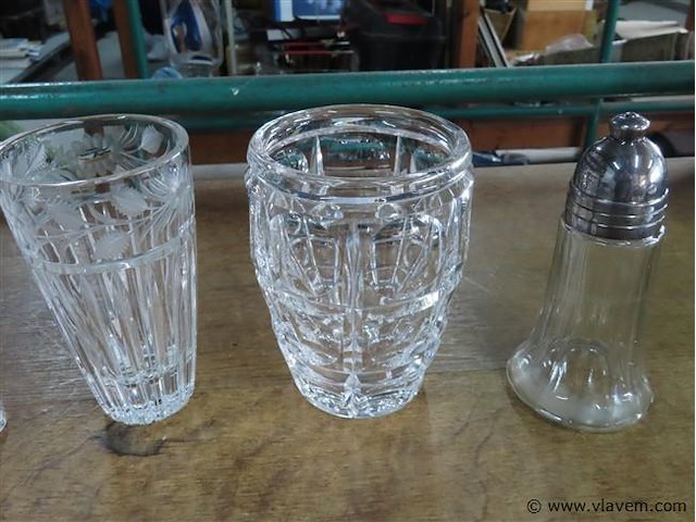 Glas/kristal 5 stuks - afbeelding 2 van  3