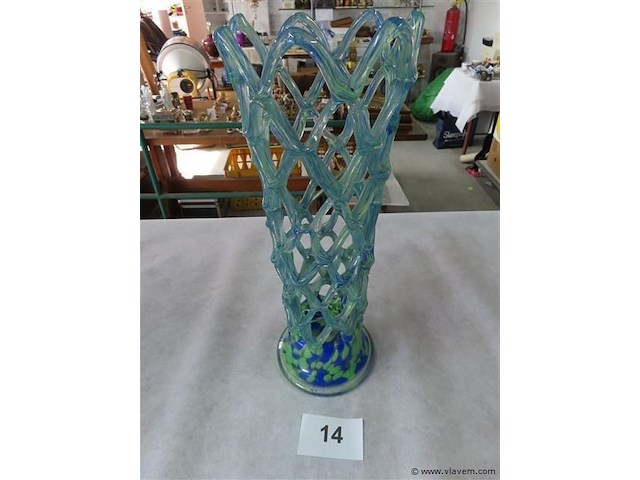 Glaspasta vaas h 39cm - afbeelding 1 van  3