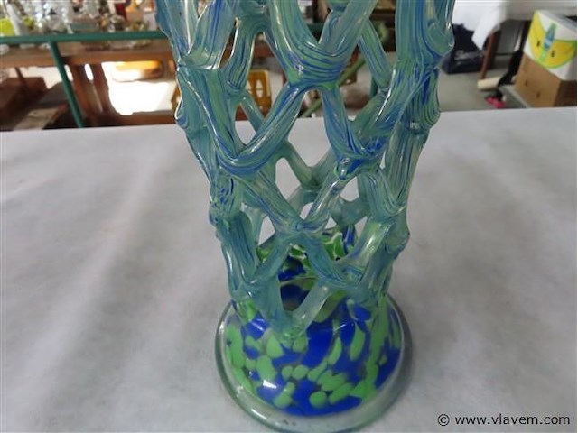 Glaspasta vaas h 39cm - afbeelding 2 van  3