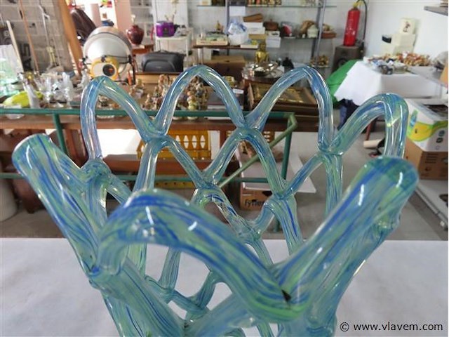 Glaspasta vaas h 39cm - afbeelding 3 van  3