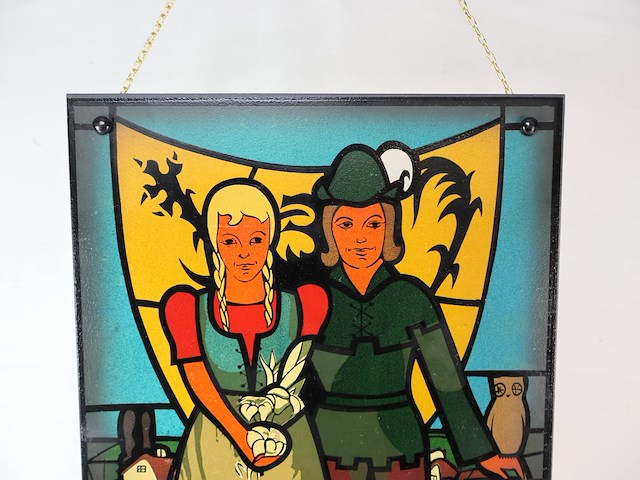 Glasraam tijl uilenspiegel en nele - afbeelding 2 van  3