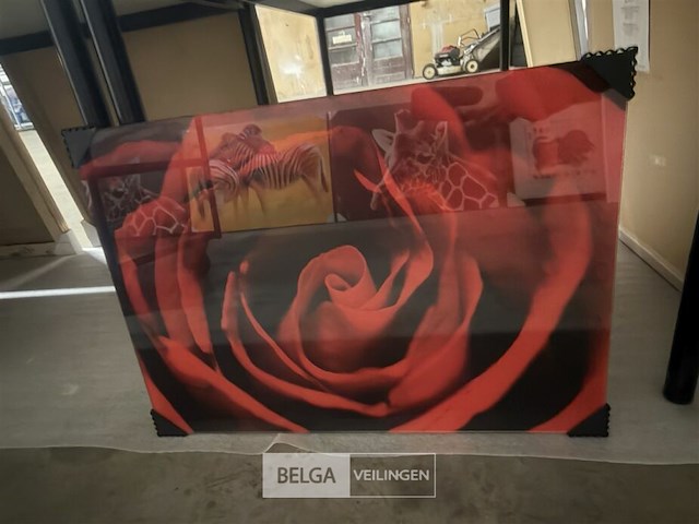 Glasschilderij roos - afbeelding 1 van  1