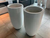 Glasvezel bloempot (2x) - afbeelding 3 van  4