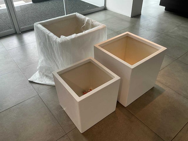 Glasvezel bloempot (3x) - afbeelding 2 van  6