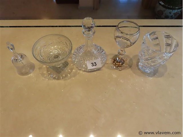 Glaswerk 5 stuks - afbeelding 1 van  5