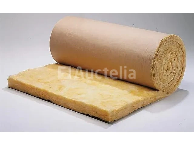 Glaswol 100mm zolder 40 r:2,5 - 8m x 1,2m - kraftrol: 50 m² - afbeelding 2 van  6
