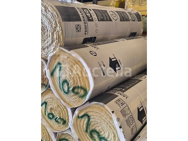 Glaswol 100mm zolder 40 r:2,5 - 8m x 1,2m - kraftrol: 50 m² - afbeelding 4 van  6