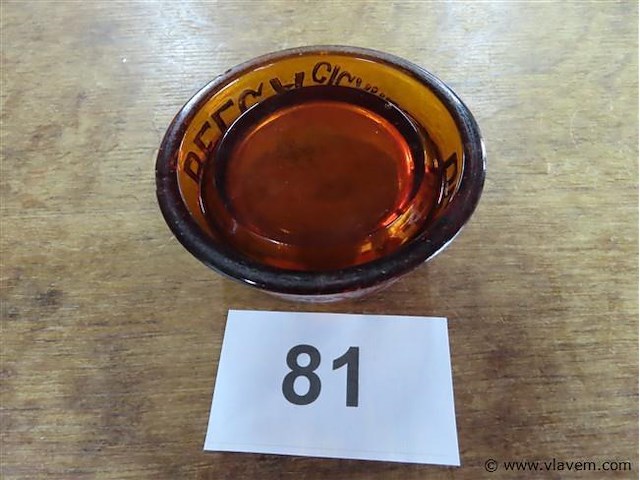 Glazen asbak belga - afbeelding 3 van  3