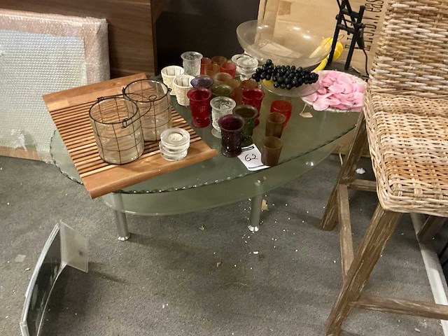 Glazen bijzettafel - afbeelding 1 van  2