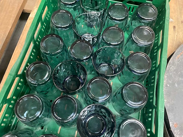 Glazen blauw (24x) - afbeelding 6 van  6