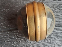 Glazen bol in koper en glas met uurwerk en duits ijzeren kruis uit 1939 - afbeelding 3 van  6