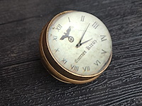 Glazen bol in koper en glas met uurwerk en duits ijzeren kruis uit 1939 - afbeelding 6 van  6