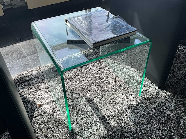 Glazen design bijzettafels (3x) - afbeelding 3 van  7