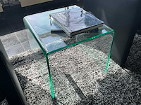 Glazen design bijzettafels (3x) - afbeelding 3 van  7
