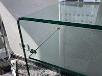 Glazen design bijzettafels (3x) - afbeelding 4 van  7