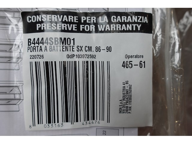 Glazen douchedeur inda + doucheraam - afbeelding 2 van  3