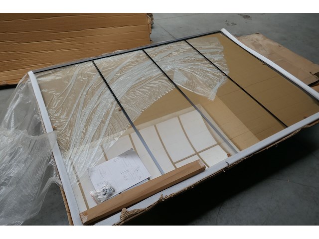 Glazen douchewand 140x200 cm excellent wellness - afbeelding 5 van  6