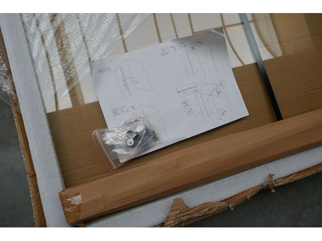 Glazen douchewand 140x200 cm excellent wellness - afbeelding 6 van  6