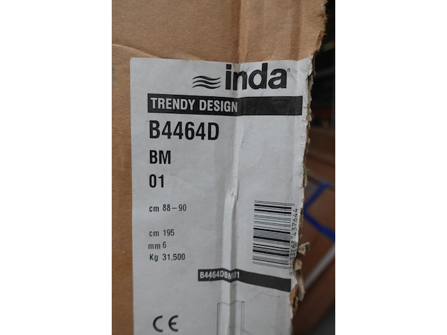 Glazen douchewand inda - afbeelding 4 van  4