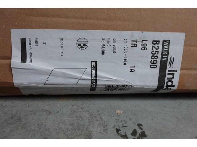 Glazen douchewand inda - afbeelding 2 van  2