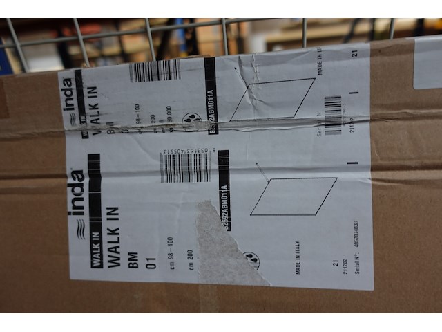 Glazen douchewand inda - afbeelding 2 van  2