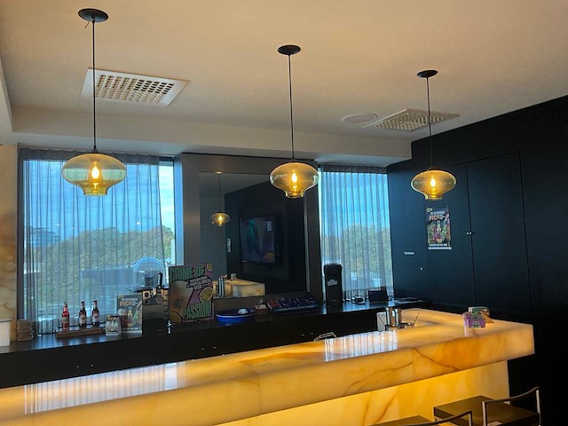 Glazen hanglamp (6x) - afbeelding 4 van  9