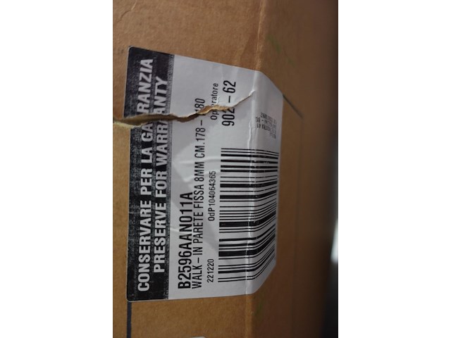 Glazen inloop douchewand alto - afbeelding 2 van  2