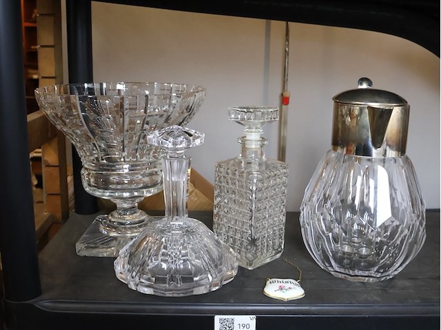 Glazen karaf (x4) - afbeelding 1 van  4