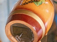 Glazen kast 3_houten boekenhouder e.a. - afbeelding 4 van  8