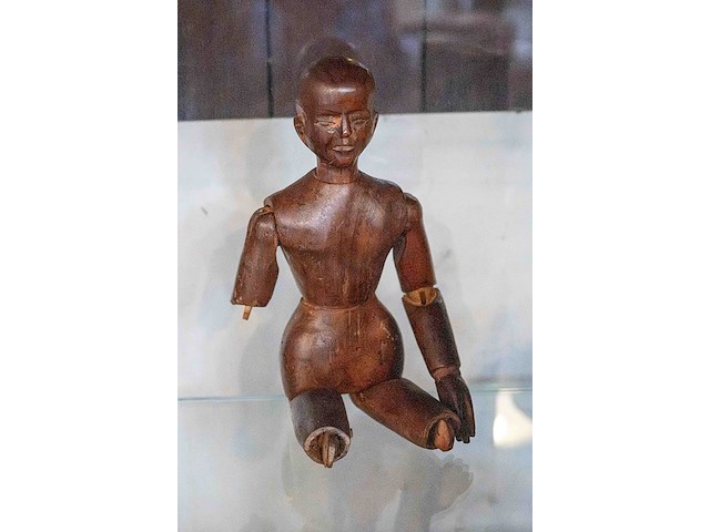 Glazen kast 3_houten boekenhouder e.a. - afbeelding 8 van  8