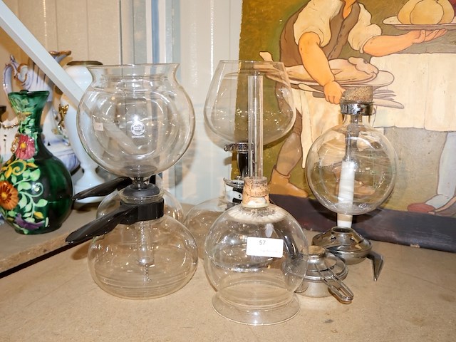 Glazen koffiezetapparaat (x4) - afbeelding 1 van  3