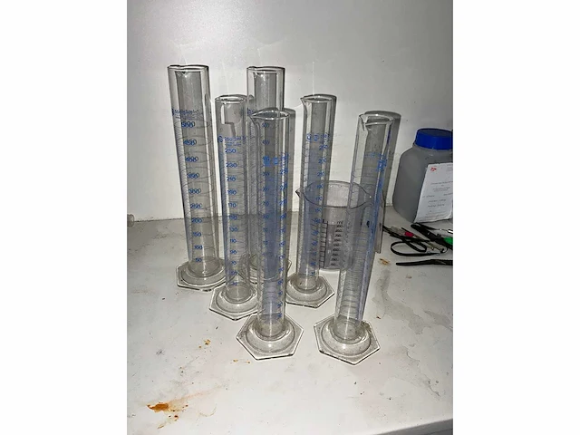 Glazen maatbekers (6x) - afbeelding 2 van  2